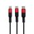 Кабель USB Hoco X26 Xpress Charging 3in1 lightning -microUSB-Type-C чорно-червоний 3457736