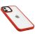 Чохол для iPhone 12/12 Pro Metal Buttons червоний 3459222