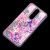 Чохол для Meizu X8 Блискучі вода рожевий "рожево-фіолетові квіти" 347749