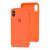 Чохол Silicone для iPhone X / Xs Premium case nectarine 3477883