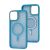 Чохол для iPhone 12 Pro Max Space color MagSafe блакитний 3481032