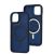 Чохол для iPhone 12 / 12 Pro Space color MagSafe синій 3500137