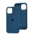 Чохол для iPhone 12 Pro Max Silicone Full navy blue 3507577