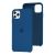 Чохол silicone для iPhone 11 Pro Max case navy blue 3536016