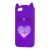 3D чохол для Huawei Y5 2018 кіт з блискітками фіолетовий 528507