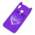 3D чохол для Huawei Honor 8X кіт з блискітками фіолетовий 528434