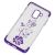 Чохол для Samsung Galaxy A8+ 2018 (A730) kingxbar diamond flower фіолетовий 546250