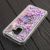 Чохол для Samsung Galaxy A8 2018 (A530) Pepper блискітки вода фіолетові "квіти" 548720