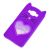 3D чохол для Samsung Galaxy J5 2016 (J510) кіт з блискітками фіолетовий 557574