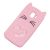3D чохол для Samsung Galaxy J2 2018 (J250) кіт з блискітками рожевий 557499