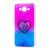 Чохол для Samsung Galaxy J7 (J700) Multi confetti рожевий "Серце" 590472