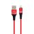 Кабель USB Hoco U46 Tricyclic lightning 2.0A (1.0 m) красный 602547