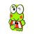 3D чохол жаба для iPhone 6/7/8 зелений 609202