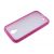 Чохол-бампер для Samsung Galaxy i9500 S4 рожевий 61155