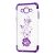 Чохол для Samsung Galaxy J7 (J700) kingxbar diamond flower фіолетовий 610490