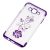 Чохол для Samsung Galaxy J7 (J700) kingxbar diamond flower фіолетовий 610489
