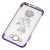 Чохол для Samsung Galaxy J7 (J700) kingxbar diamond flower фіолетовий 610490