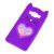 3D чохол для Samsung Galaxy J7 (J700) / J7 Neo кіт з блискітками фіолетовий 623037