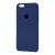 Чохол для iPhone 6 Plus Silicone case navy blue 643600