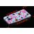 Чохол для Meizu M5 силіконовий з малюнком рожевий з білими ромашками 70557