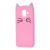 Чохол 3D для Samsung Galaxy A6 2018 (A600) кіт тепло рожевий 871096