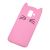 Чохол 3D для Samsung Galaxy A6 2018 (A600) кіт тепло рожевий 871095