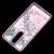 Чохол для Meizu M8 Note Блискучі вода рожевий "рожево-фіолетові квіти" 871515