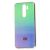 Чохол для Xiaomi Redmi Note 8 Pro Rainbow glass з лого зелений 881098