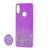 Чохол для Huawei Y6 2019 блискітки + popsocket "світло-фіолетовий" 927020