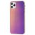 Чохол для iPhone 11 Pro Max Rainbow glass з лого фіолетовий 927228