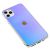 Чохол для iPhone 11 Pro Max Rainbow glass з лого блакитним 950627