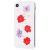 Чохол Nature Flowers для iPhone X / Xs фіолетово-червоний 955914