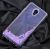 Чохол для Meizu M5s блискітки вода фіолетовий 97616