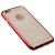 Чохол бампер для iPhone 6 з блискіткою червоний 973835