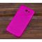 Силиконовый чехол для Samsung Galaxy J7 Prime (2017) / G610F розовый / прозрачный